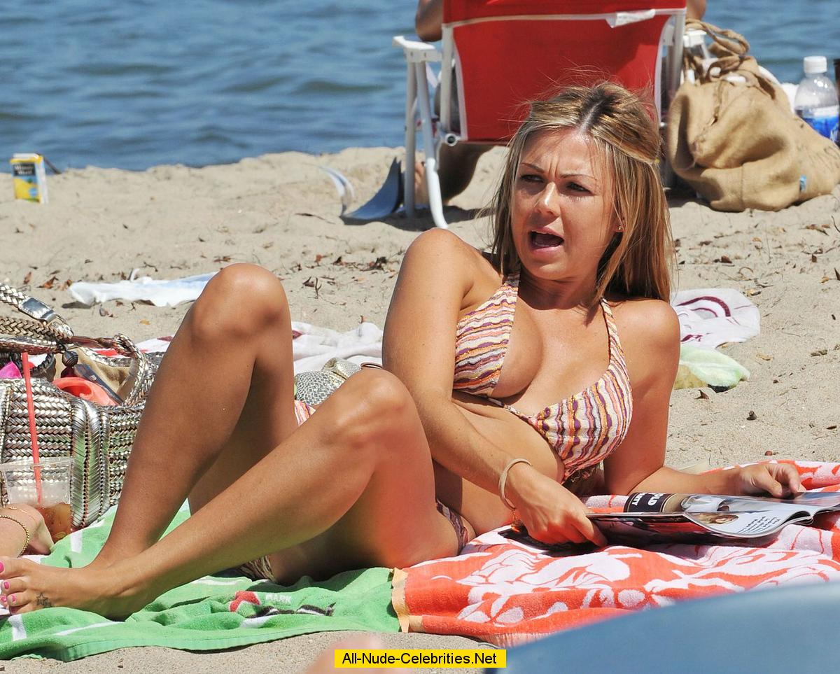 Adele Silva sexy and topless on the beach paparazzi shots